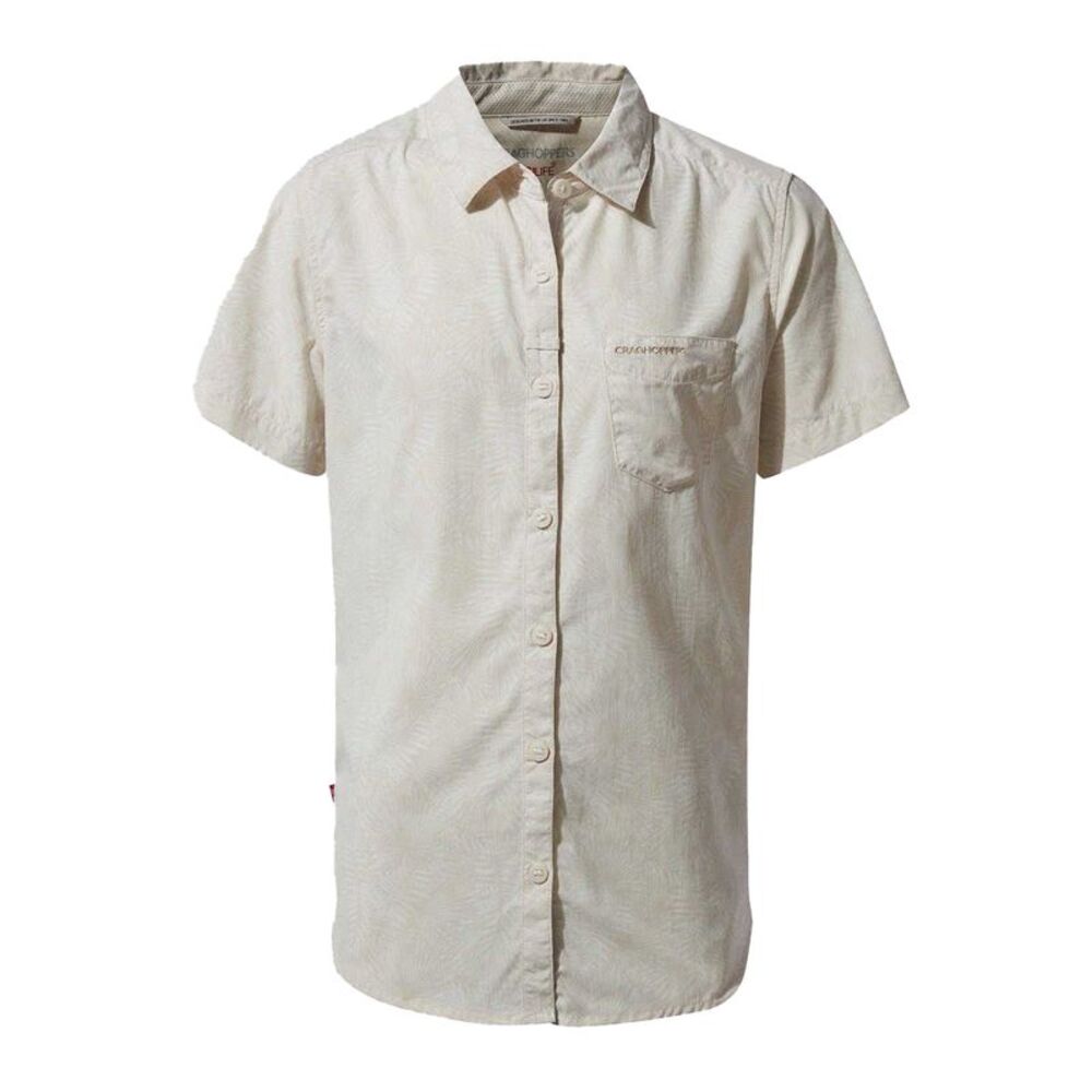 Craghoppers Womens/Ladies Plain Short-Sleeved Shirt / Sea Salt